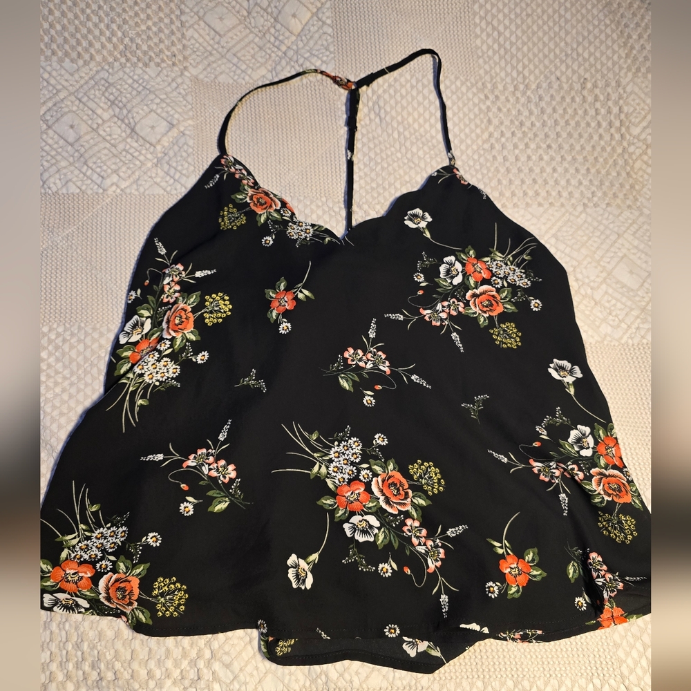 Nine Britton Black Floral Camisole